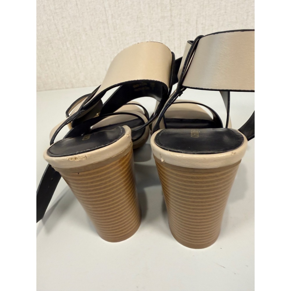 CRHISTIAN SIRIANO WOMEN'S SANDALS BEIGE STRAPS Size 8.5 - Picture 13 of 14